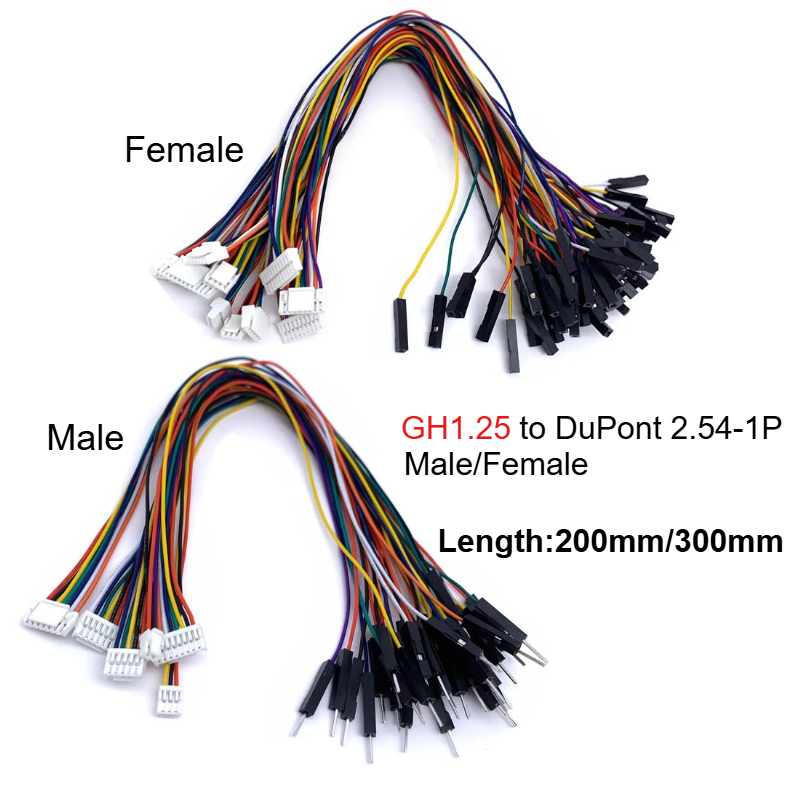 Drone Kit Hexacopter - 5 peças gh1.25 2p-6pin para dupont