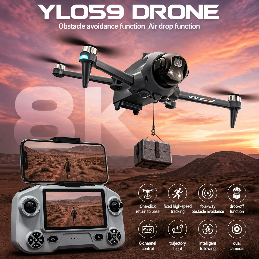 Drone Kit Long Range - Drone Potensic com GPS, Retorno Automático,