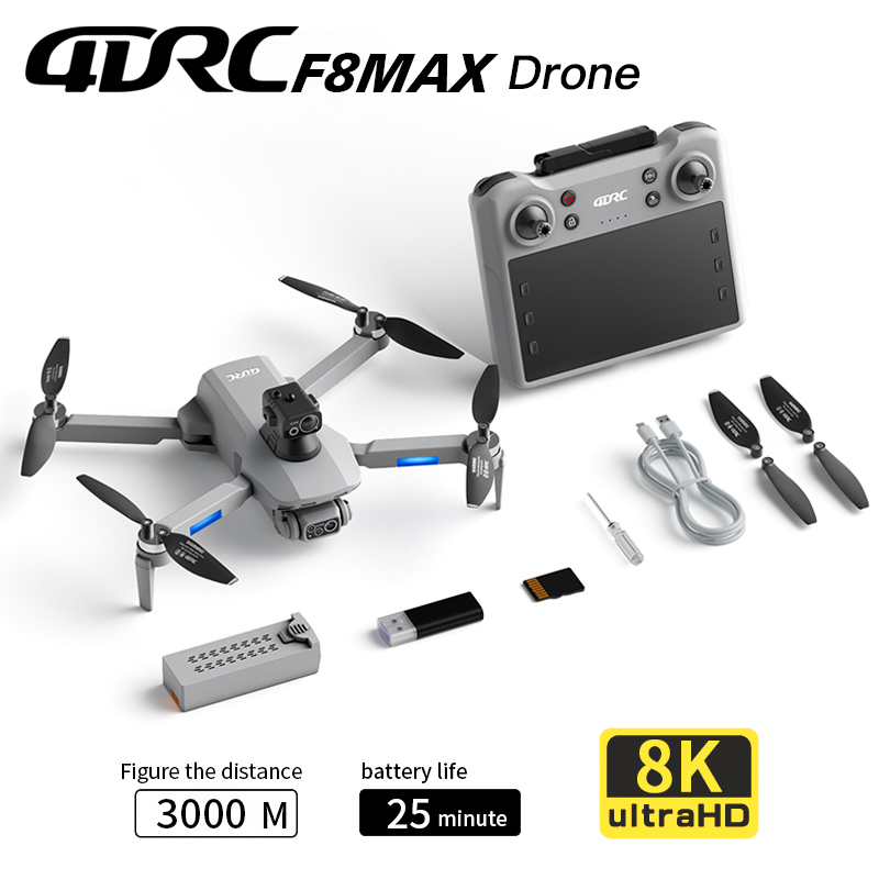 Drone Kit Professional - F8 max gps drone profissional 8k