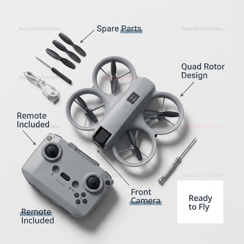 Mini Drone com Câmera HD 8K FP - Drone Kit Tricopter avaliação e preço