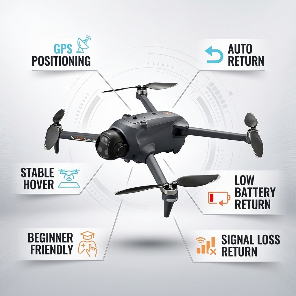 Drone Potensic com GPS, Retorn - Drone Kit Long Range avaliação e preço