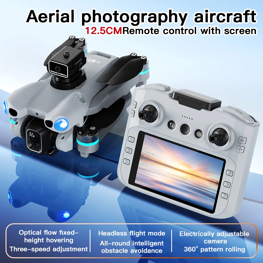 Drone AE5 Pro 8K HD com Tela d - Drone Kit Tricopter avaliação e preço