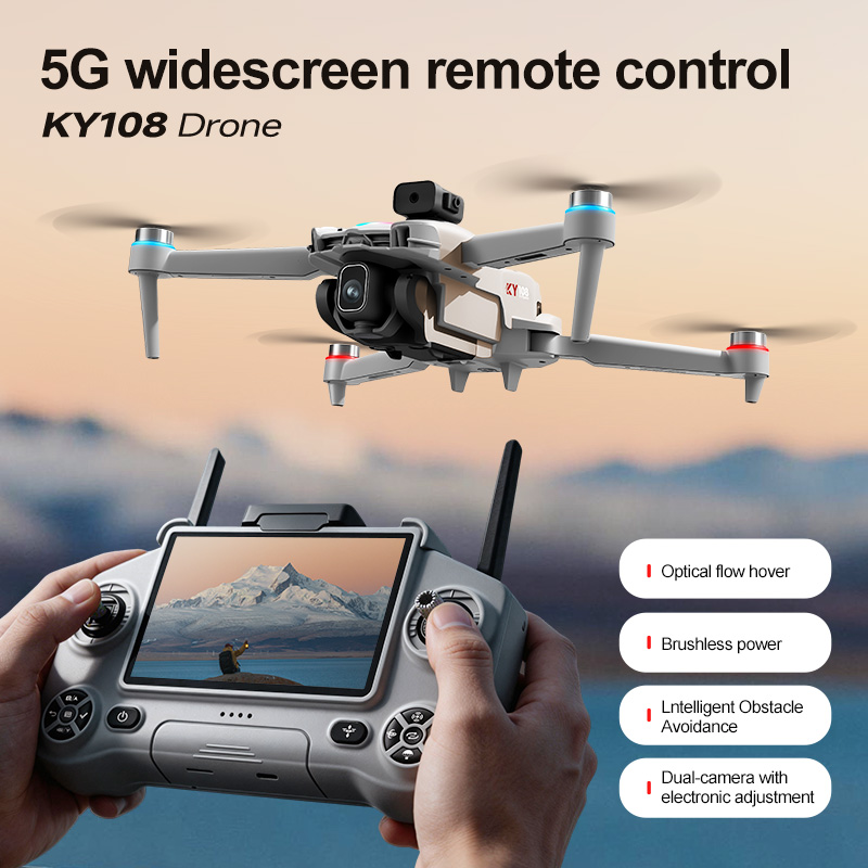 Novo Drone KY108 de 2026 com C - Drone Kit With Camera avaliação e preço